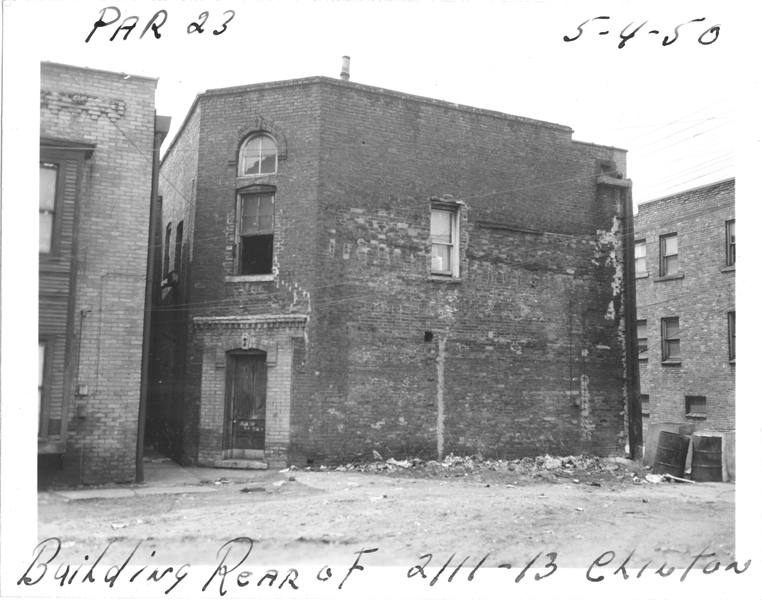 Building at rear of 2111-2113 Clinton