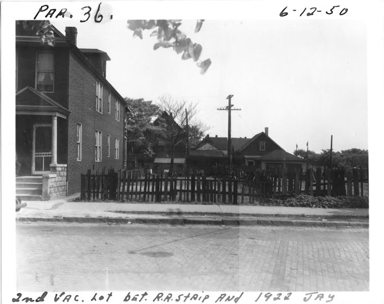 Vacant lot between railroad and 1922 Jay