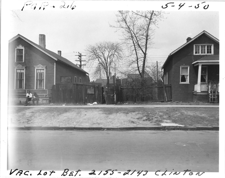 Vacant lot between 2155 and 2143 Clinton