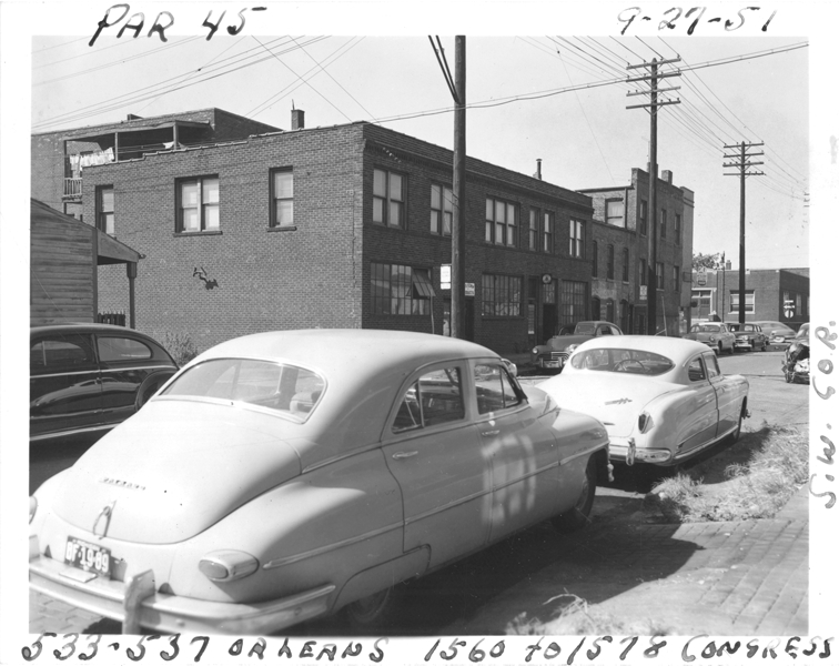 View along Orleans to E. Congress