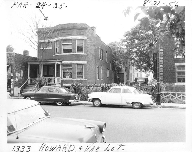 House at 1333 Howard and vacant lot