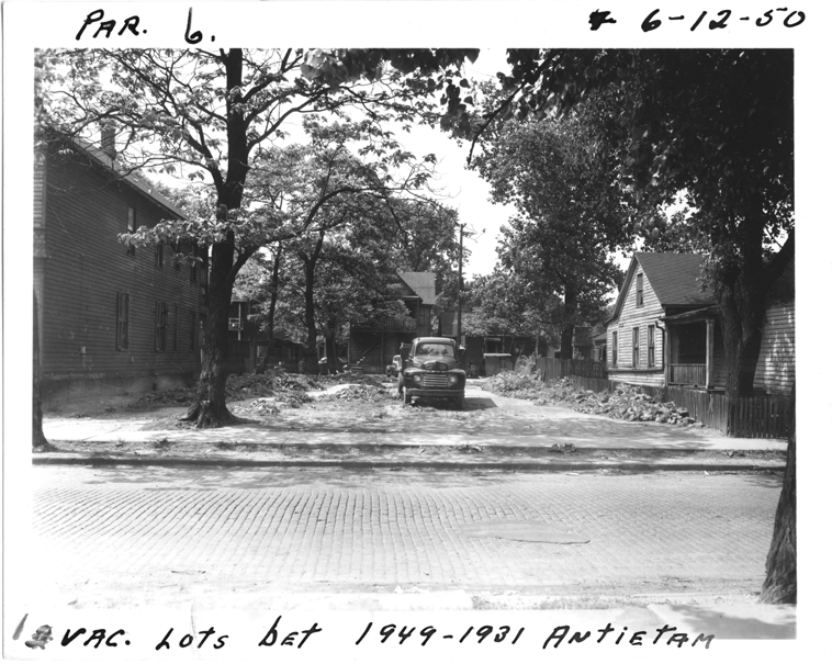 Vacant lot between 1949 and 1931 Antietam