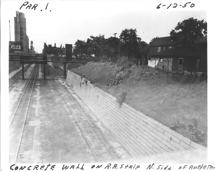 Railroad embankment on the north side of Antietam