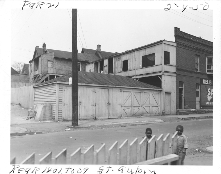 Garage at 1401-1409 St. Aubin