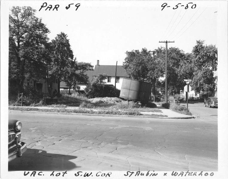 Vacant lot on southwest corner of St. Aubin and Waterloo