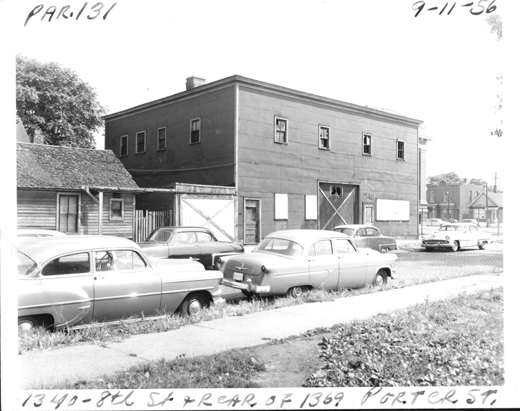 Building at 1340 8th Street and house at rear of 1369 Porter