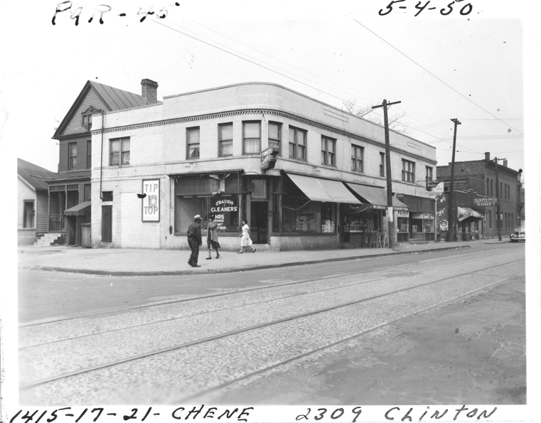 Commercial building at 1415-1417-1421 Chene and 2309 Clinton