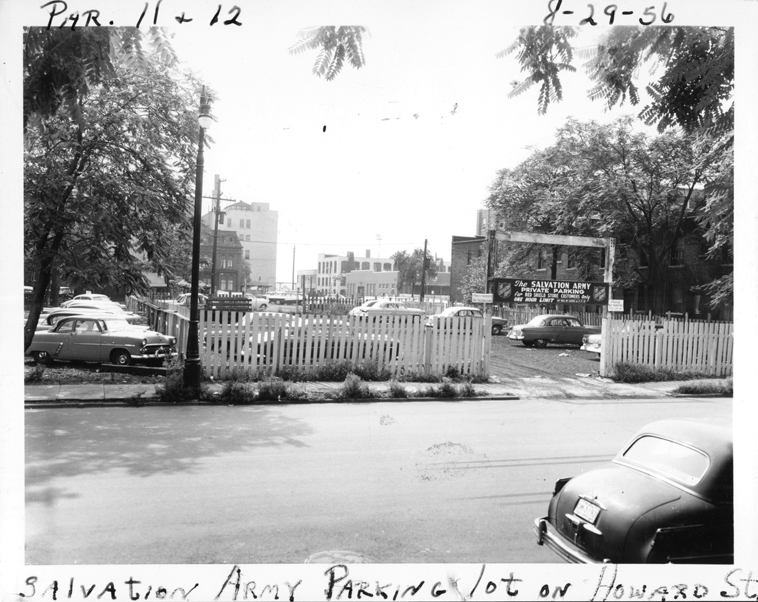 Salvation Army parking lot on Howard