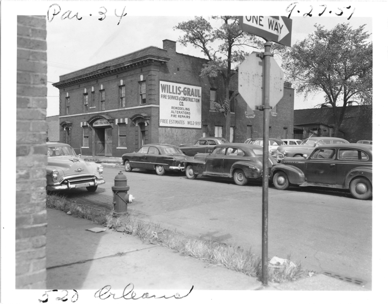 Construction company building at 520 Orleans