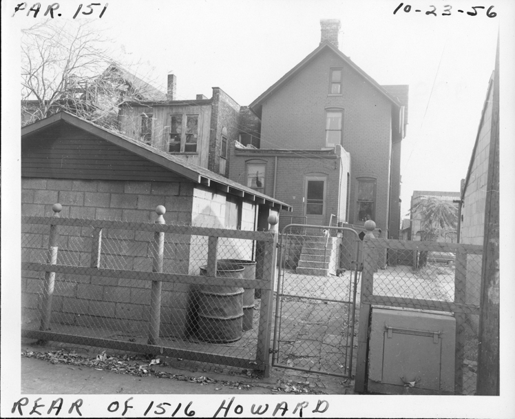 House and garage at 1516 Howard
