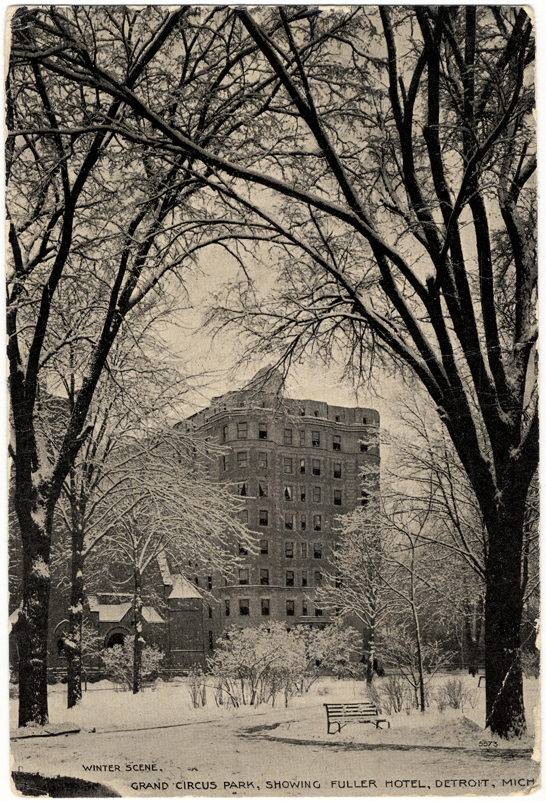 Grand Circus Park in winter