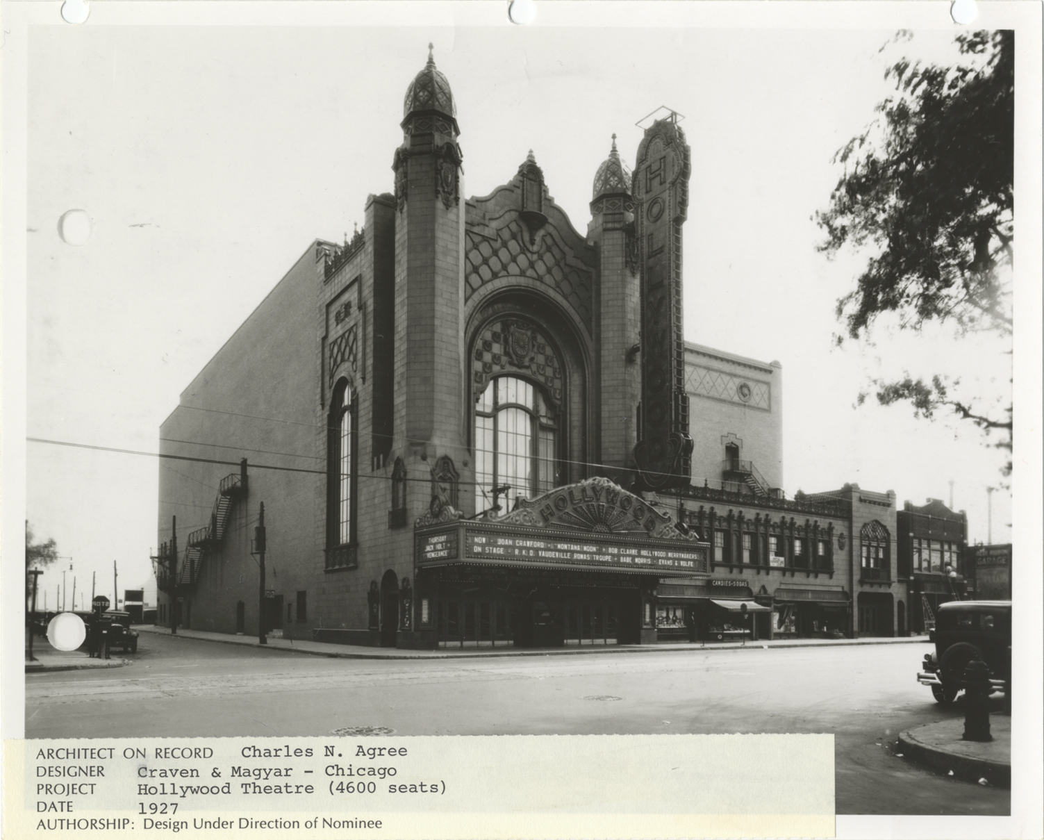 Exterior of Hollywood Theater