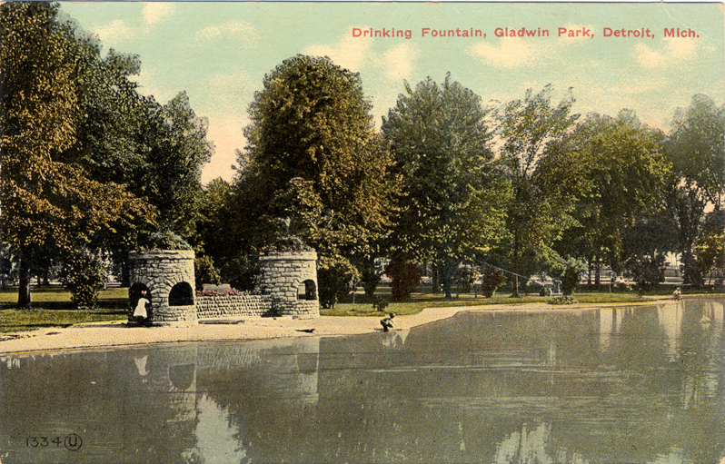 Drinking fountain at Waterworks Park
