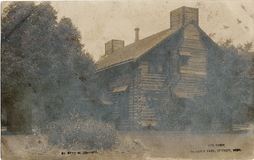 Log cabin at Palmer Park