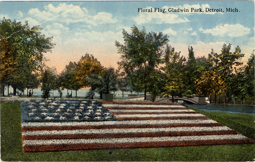 Floral flag at Waterworks Park