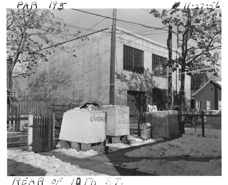 Building at rear of 10th Street