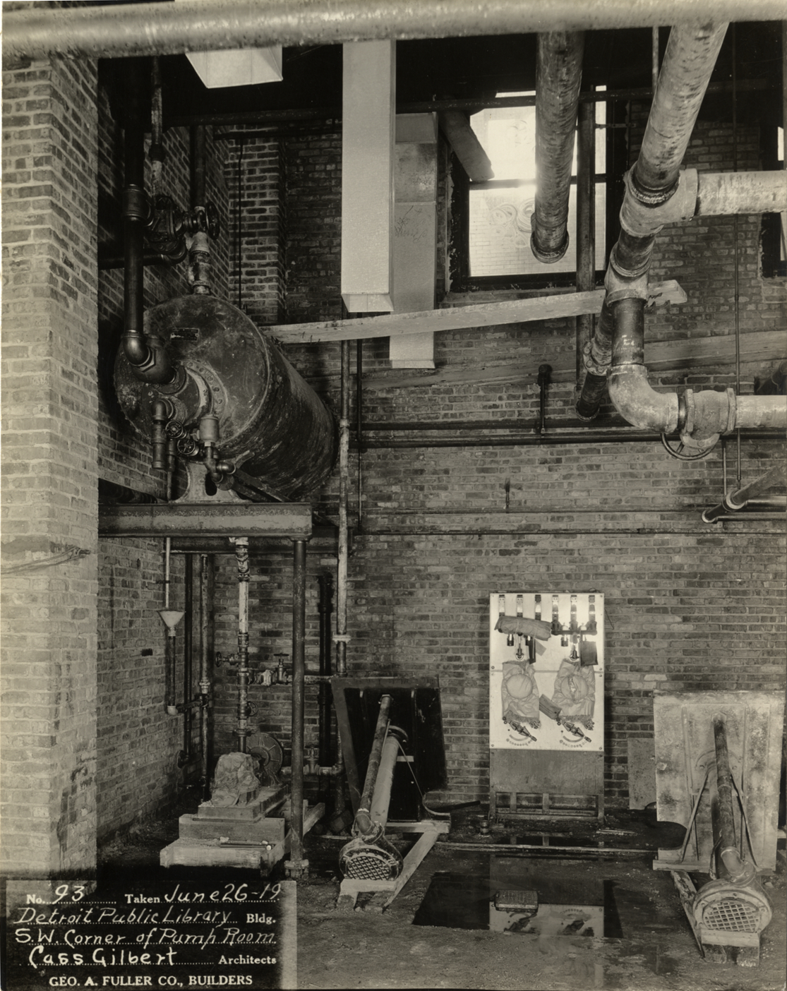 Pump room, Main Library