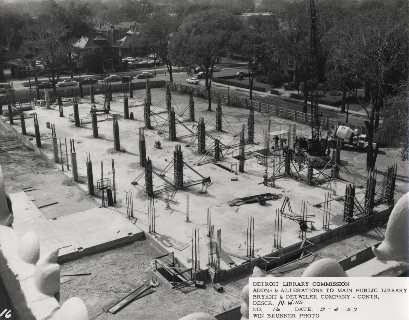 Foundation for North Wing, Main Library