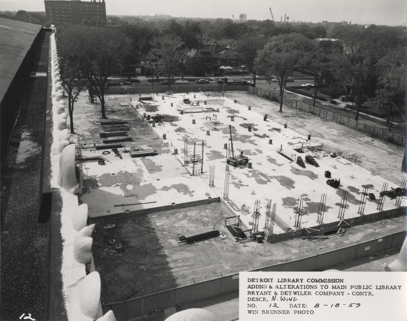 Foundation for North Wing, Main Library