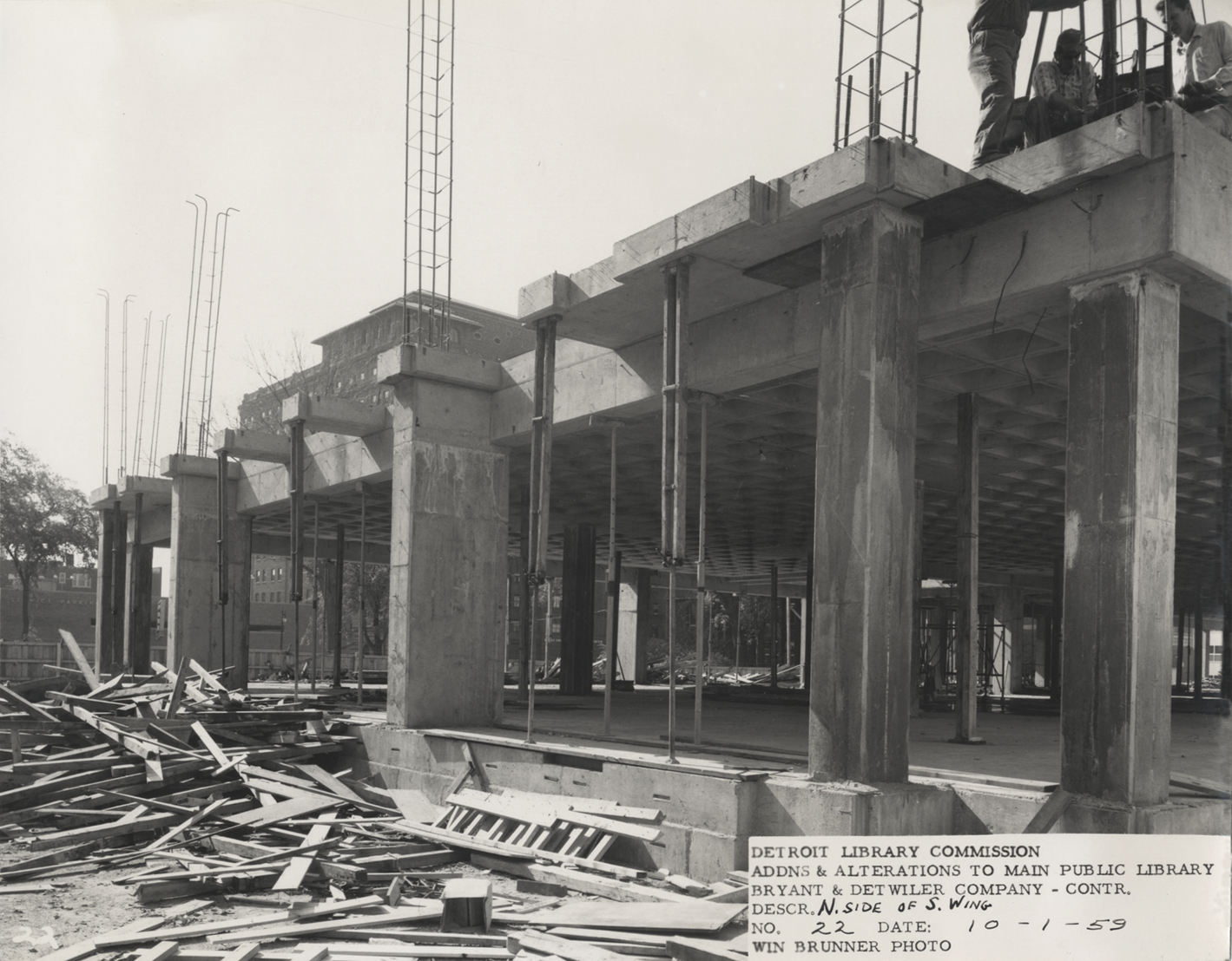 South Wing of Main Library under construction