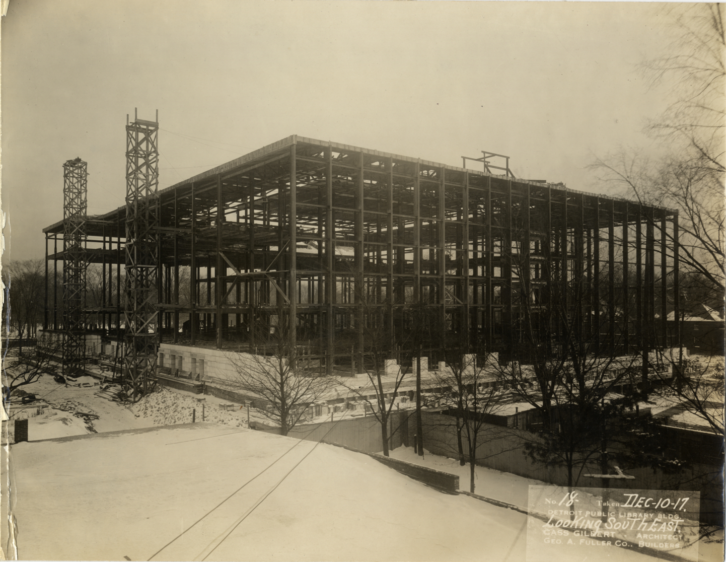 Main Library under construction
