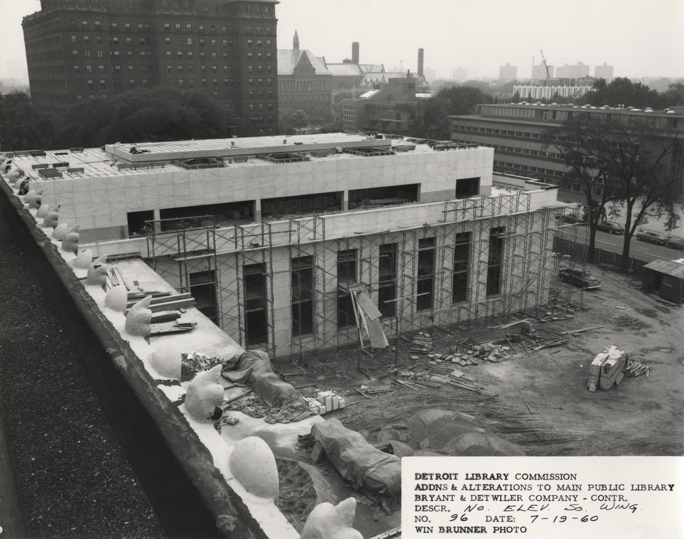 South Wing of Main Library under construction