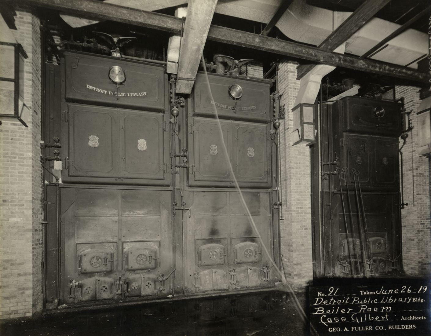 Boiler room, Main Library