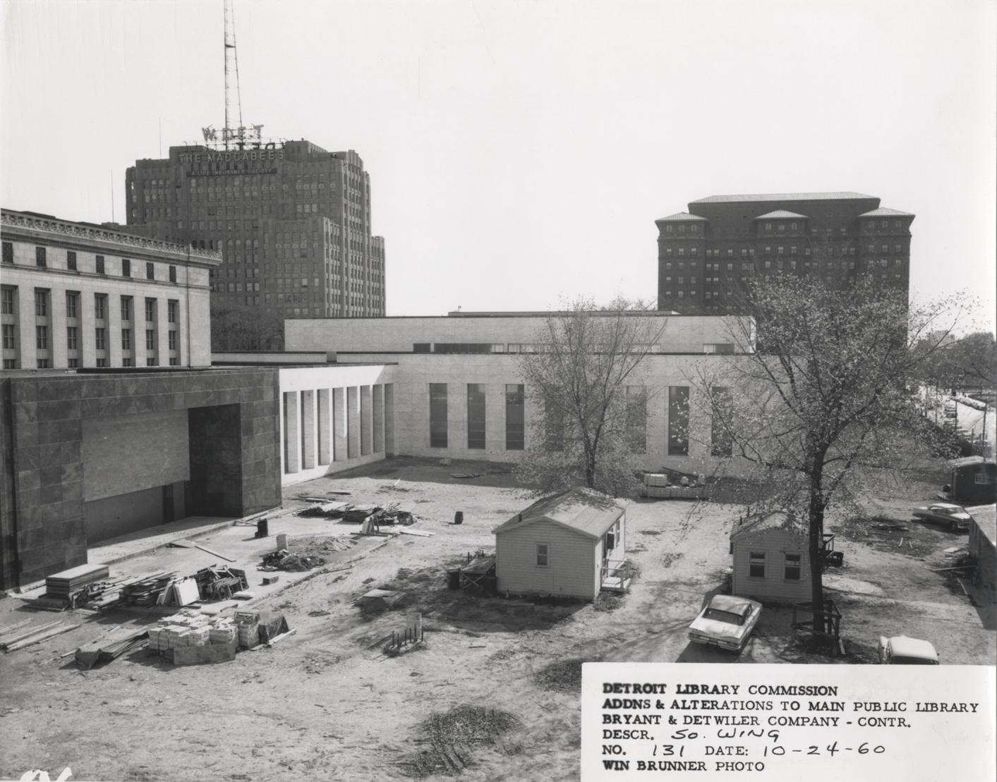 South Wing of Main Library under construction