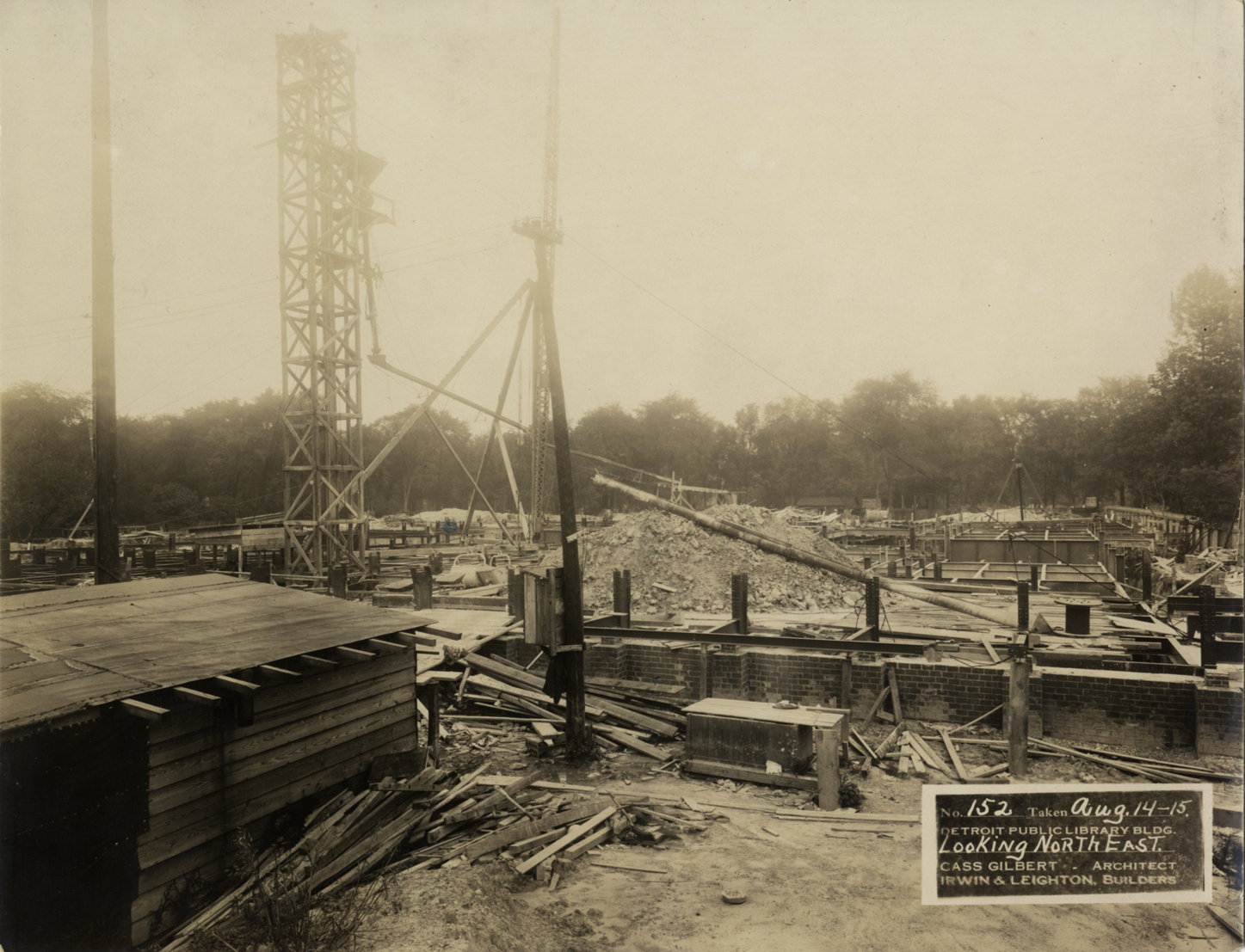 Foundation construction, Main Library