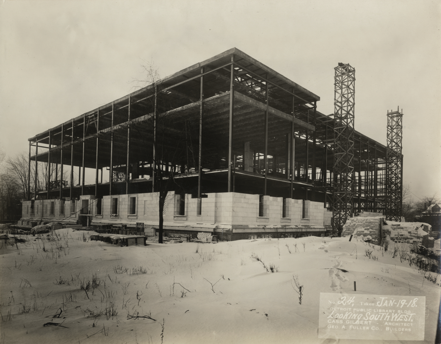 Main Library under construction