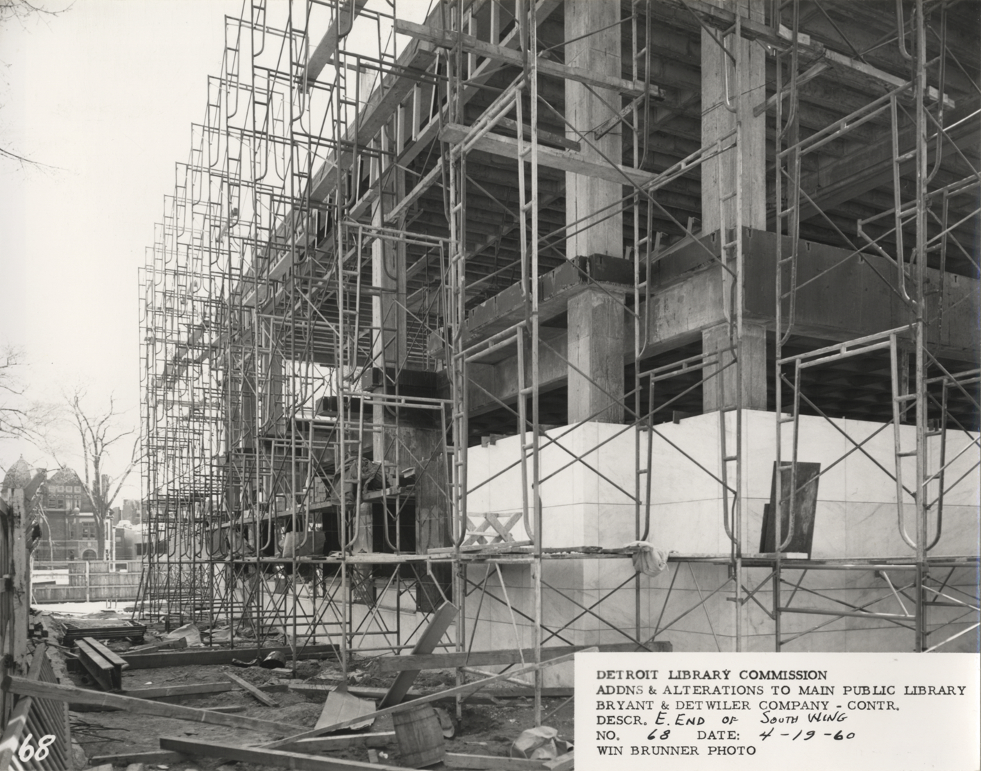 South Wing of Main Library under construction