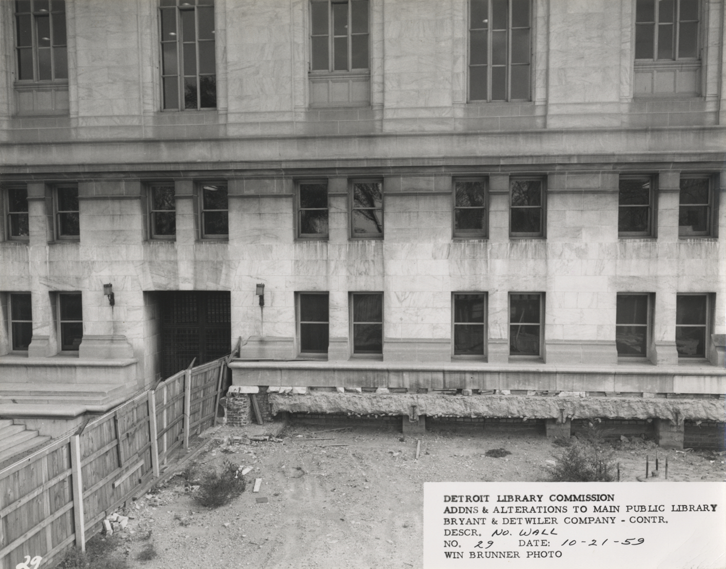 North wall of Main Library