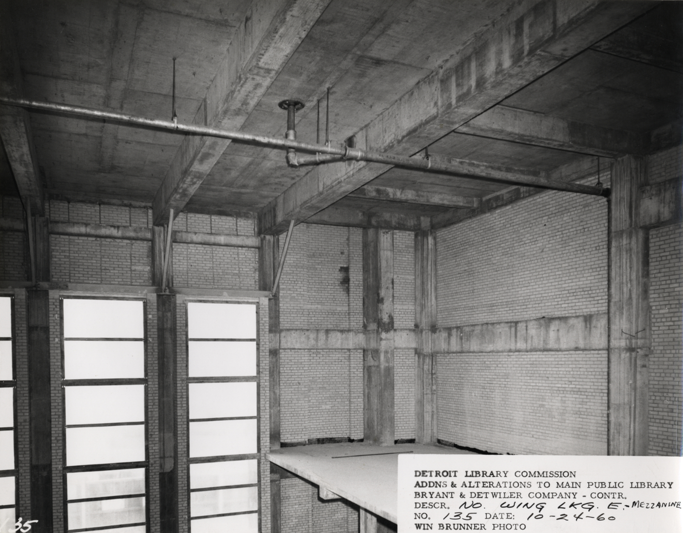North Wing of Main Library under construction
