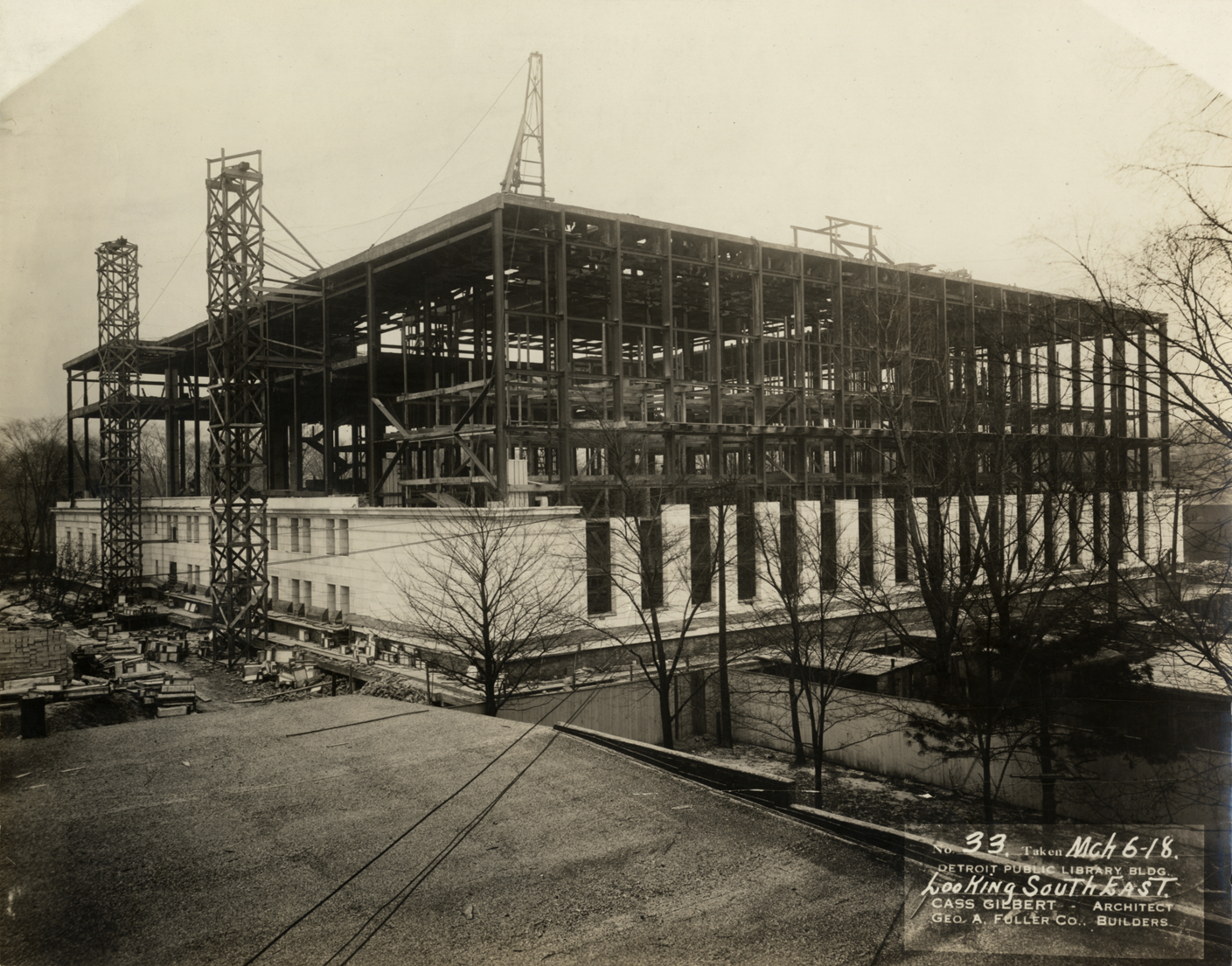 Main Library under construction