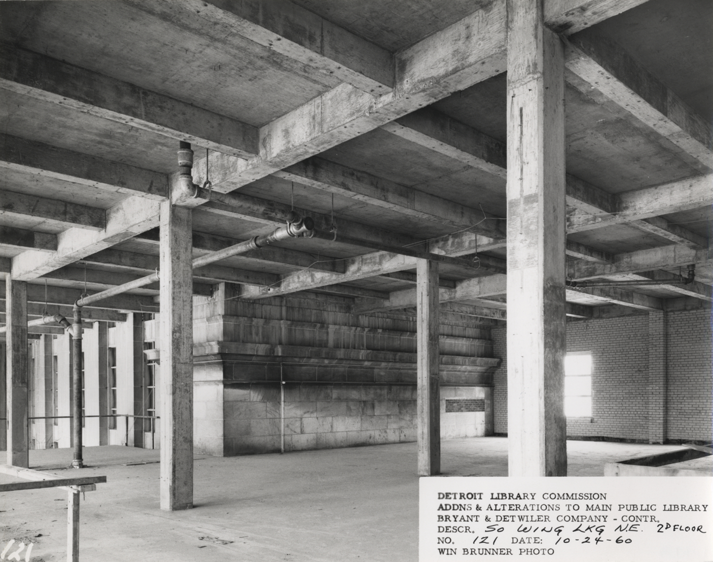 South Wing of Main Library under construction