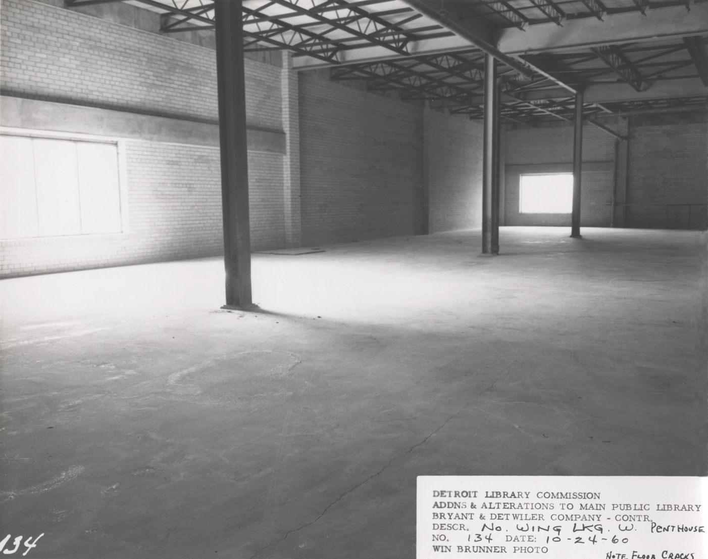 North Wing of Main Library under construction