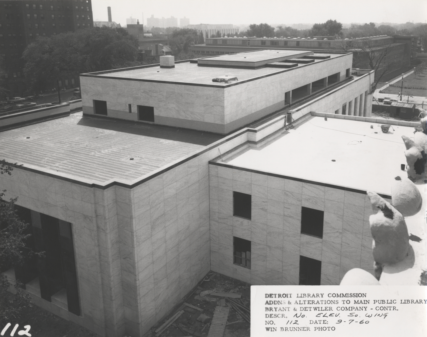 South Wing of Main Library under construction