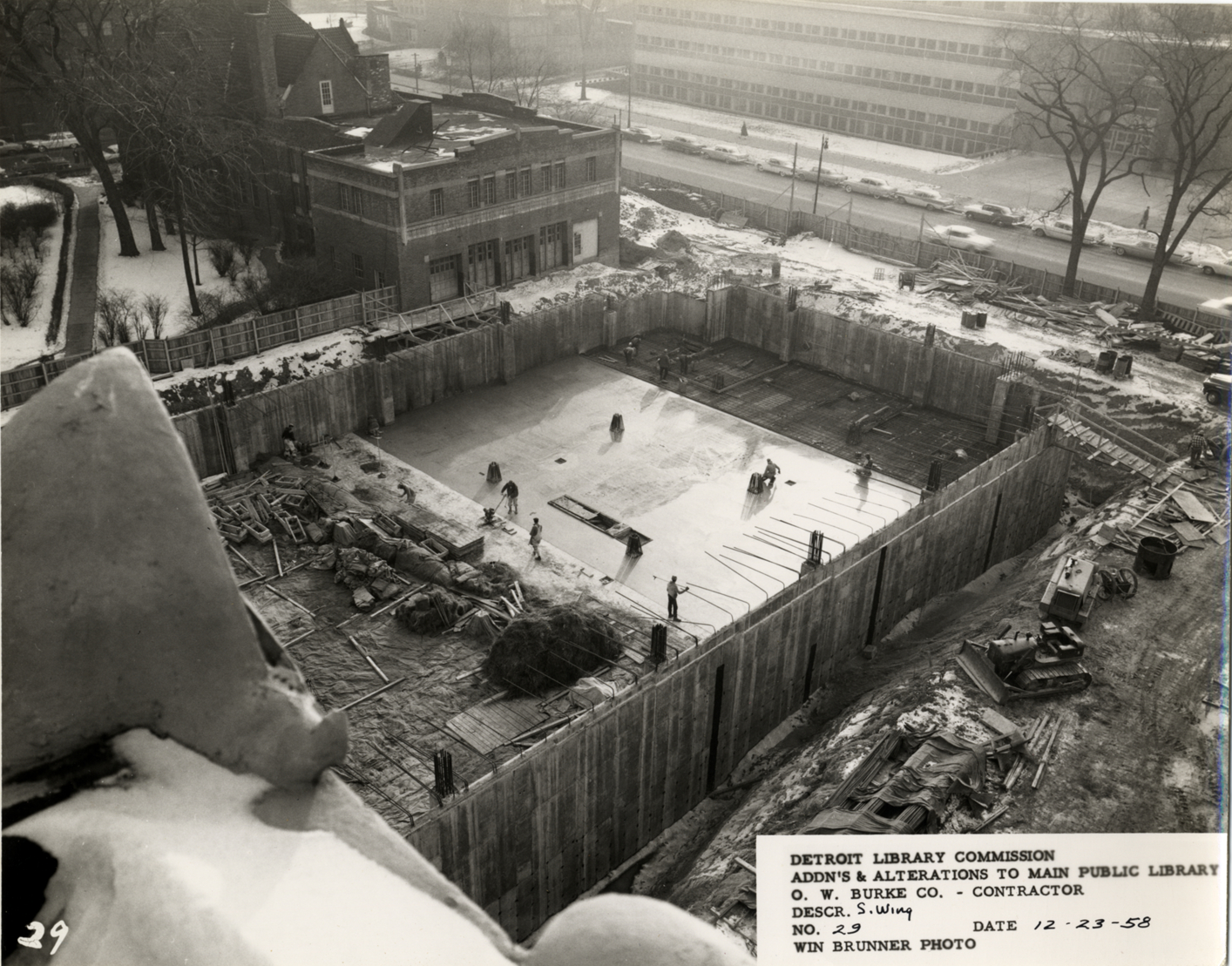 South Wing of Main Library under construction