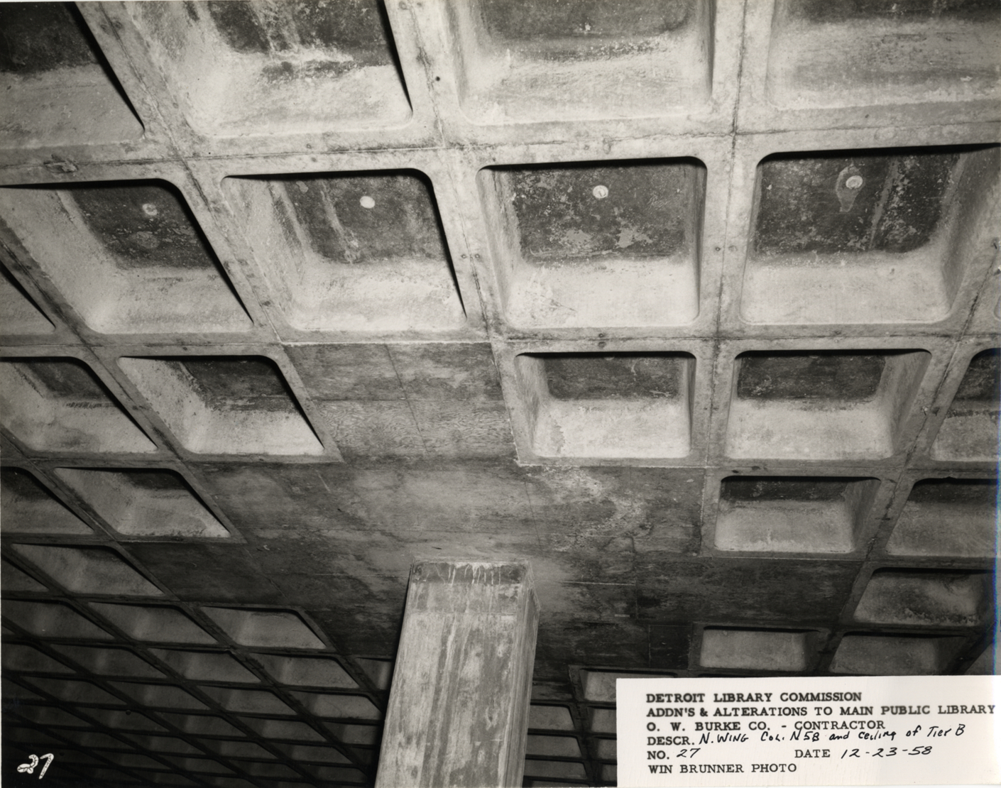 North Wing of Main Library under construction