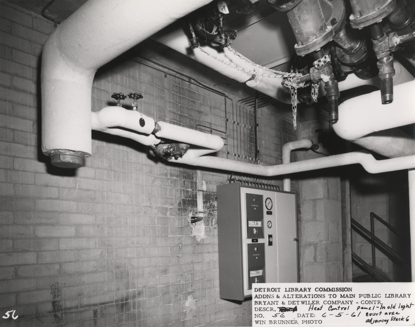 Heat control panel, Main Library