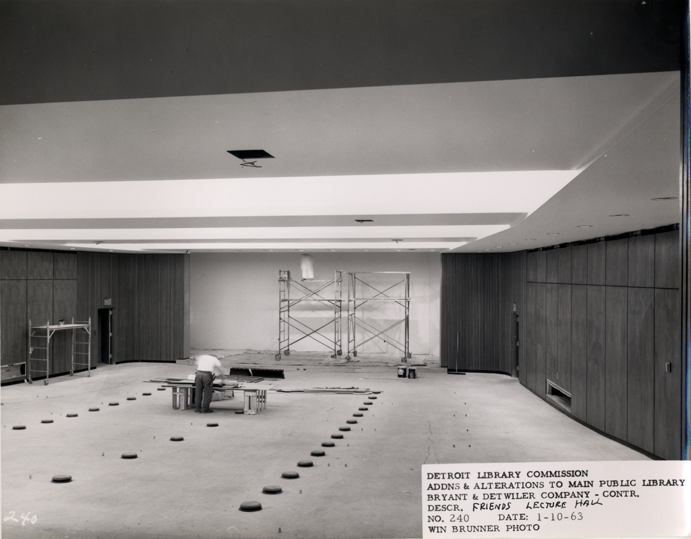 Friends Auditorium of Main Library under construction