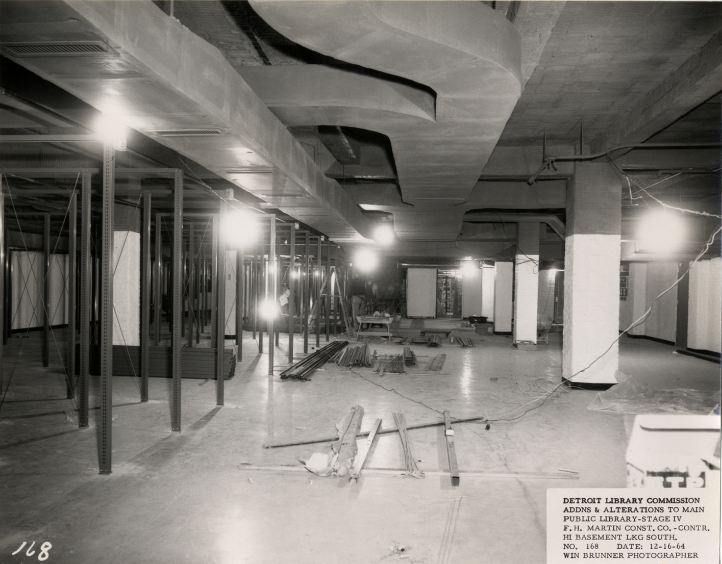Basement room in Main Library under construction