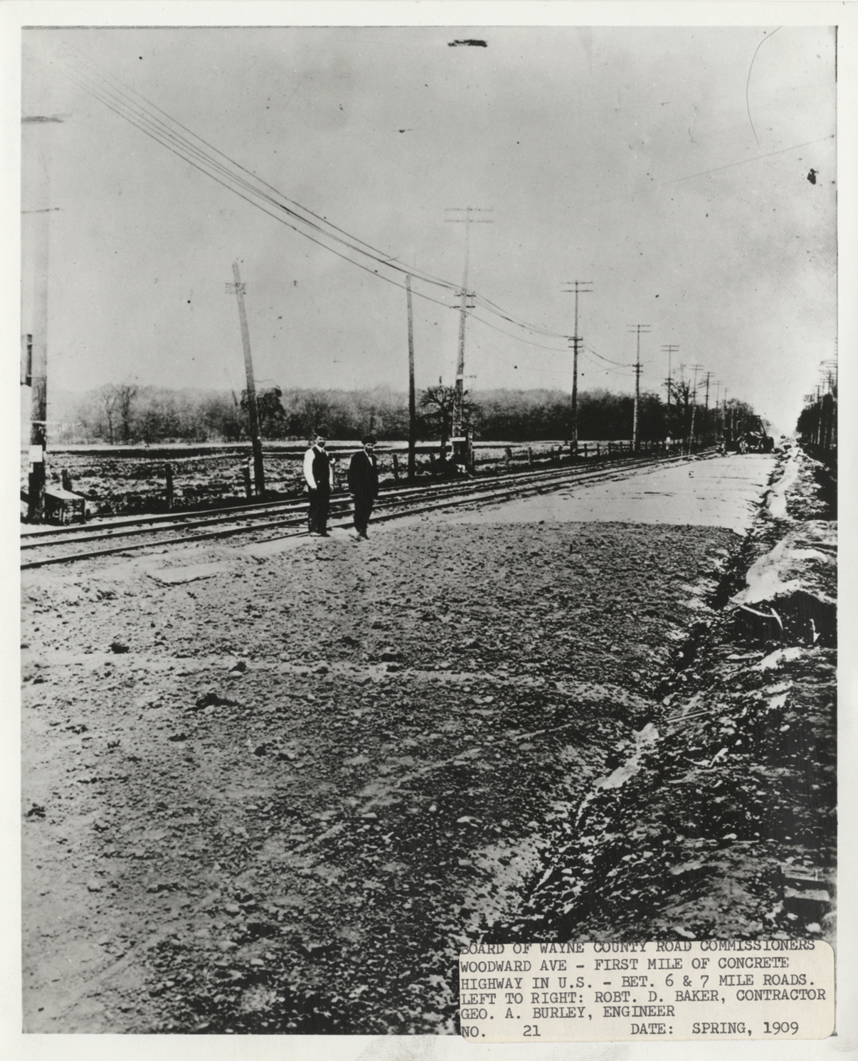 Construction of Woodward Avenue