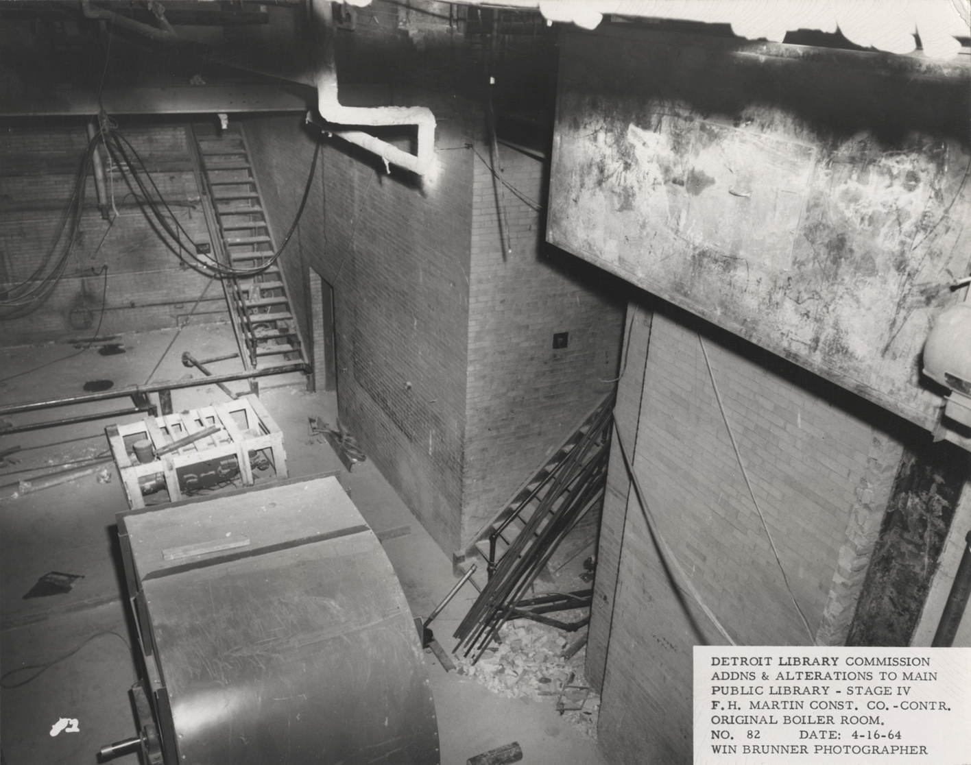 Boiler room, Main Library