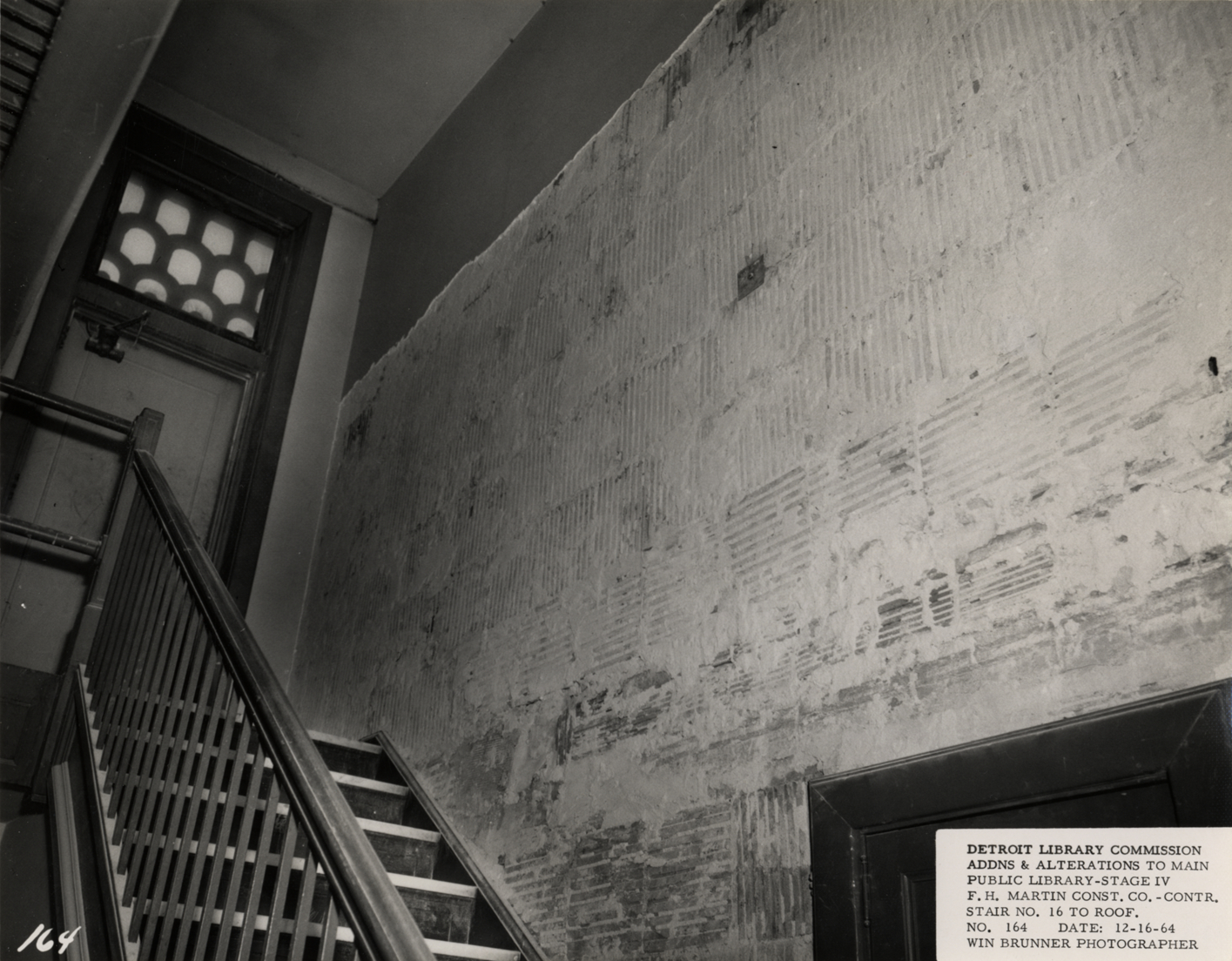 Stairs to roof, Main Library
