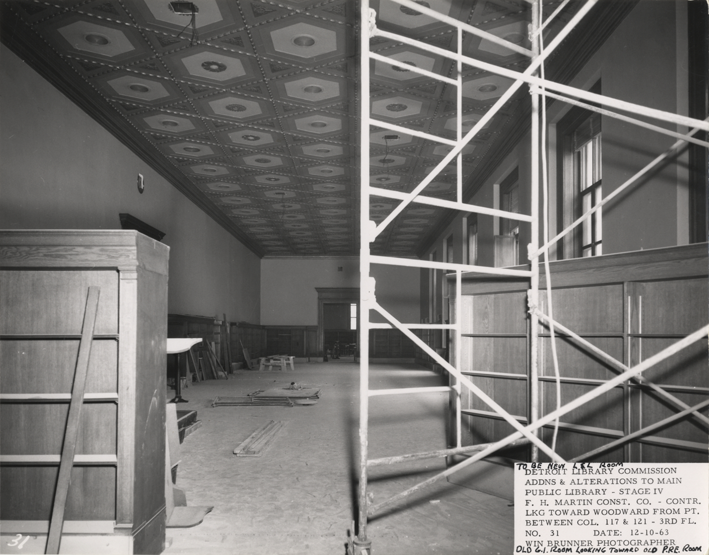 Language and Literature room of Main Library under construction