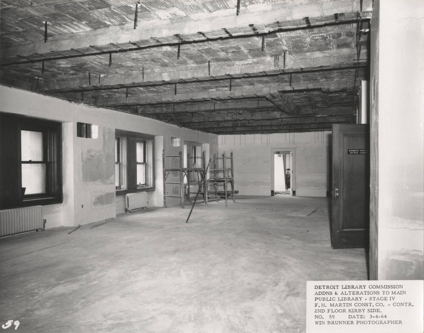 Second floor of Main Library under construction