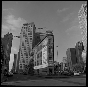 Greyhound bus station and commercial building