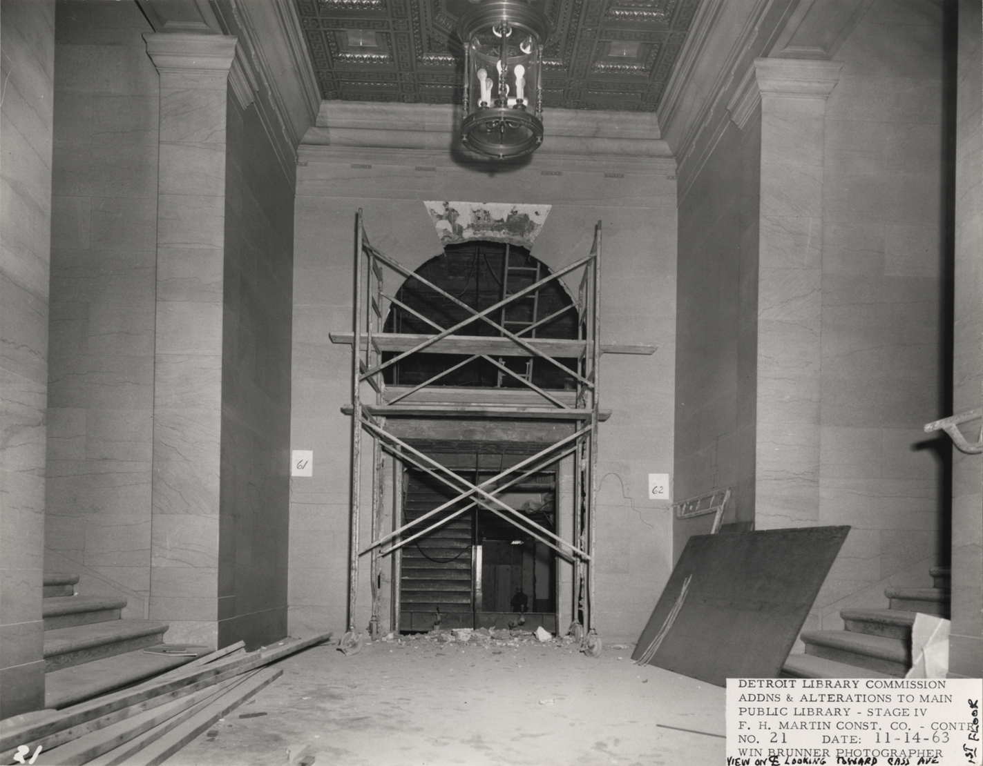 Entrance to stairwell, Main Library