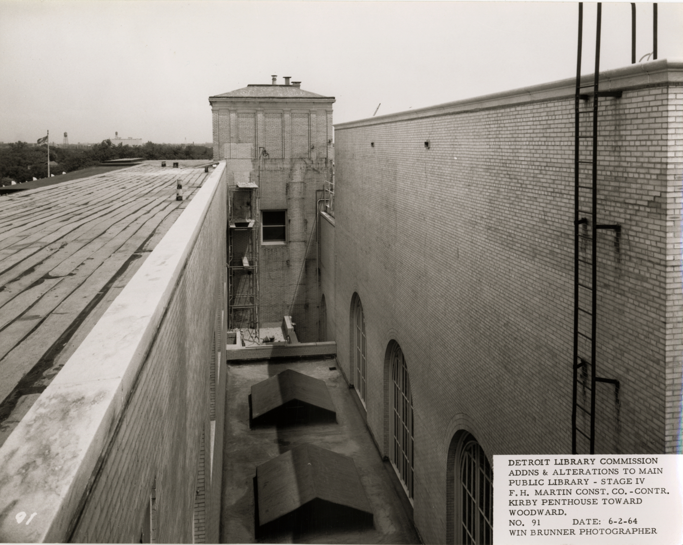 Kirby penthouse, Main Library
